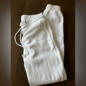 American tall bright white sweatpants size small tall